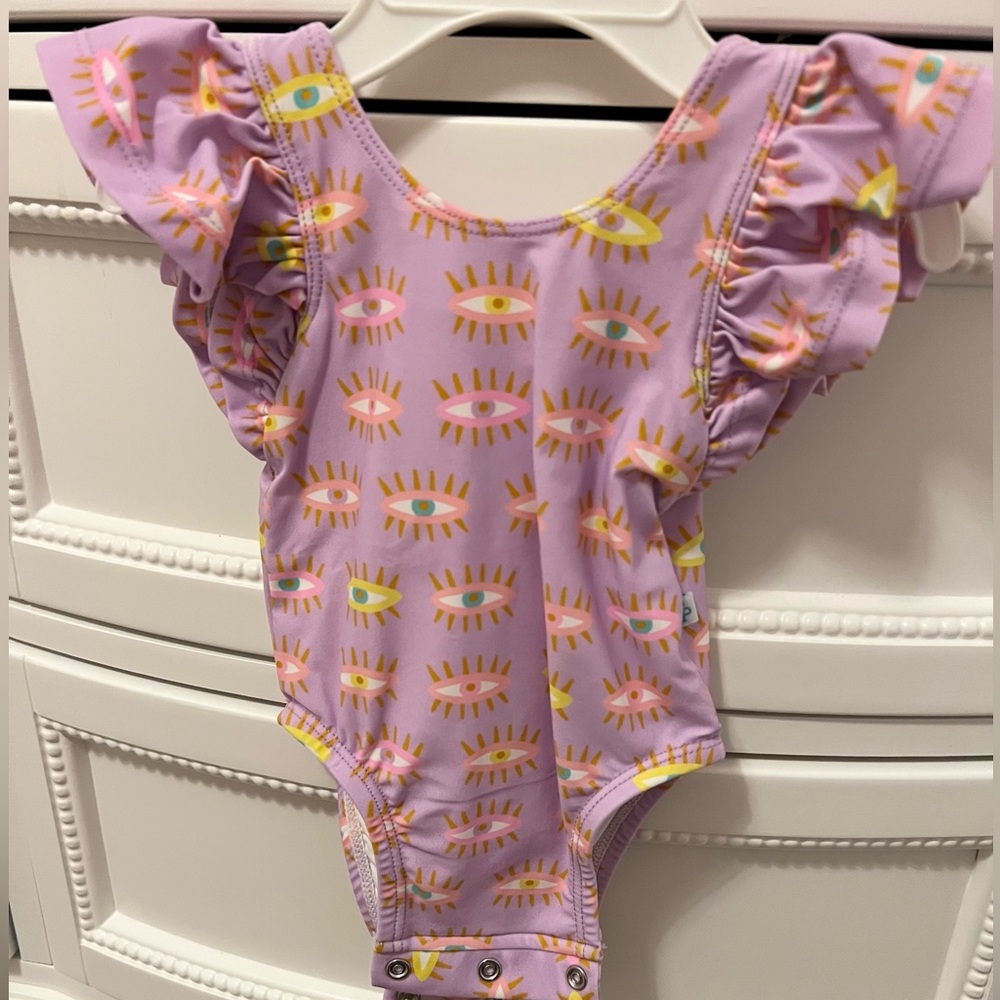 Posh Peanut evil eye swimsuit 0-3M